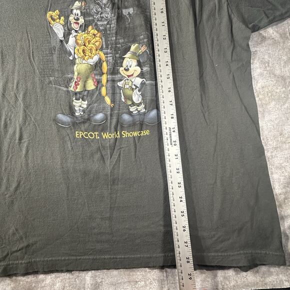 Vintage Epcot Germany World Showcase T-Shirt With Goofy & Mickey Graphic XL - Picture 5 of 7